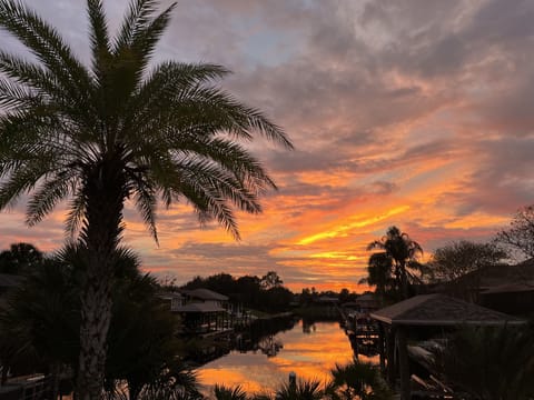 Beautiful canal view facing west!