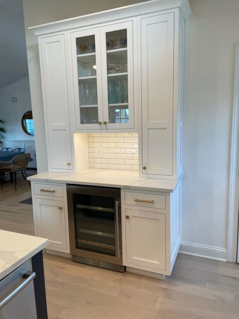 Beverage fridge and ice maker 