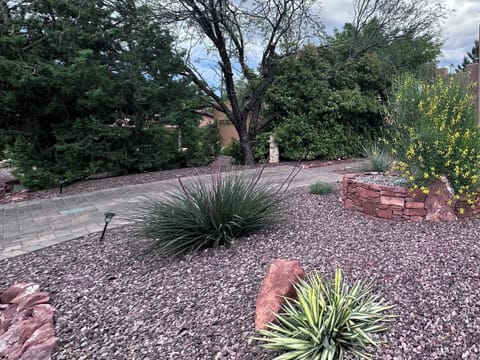 Landscaping, designated parking space