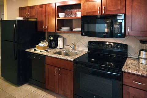Fully stocked kitchen