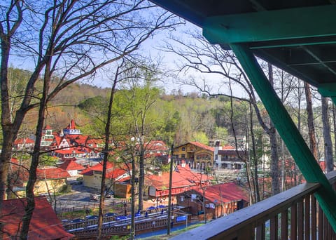 The views of downtown Helen are superb. At Christmas time it glows with lights.