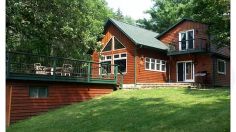 Private lot with lots of outdoor space.  