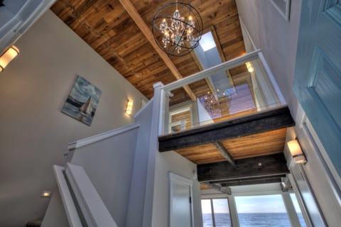 The stairway leading upstairs invites you in.
