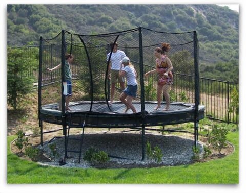 Trampoline with views