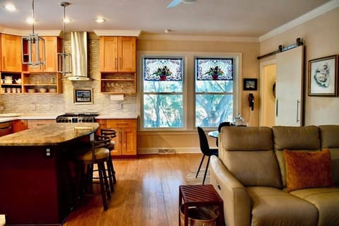 Main Room: Island-TV-Table-Sofa-Kitchen