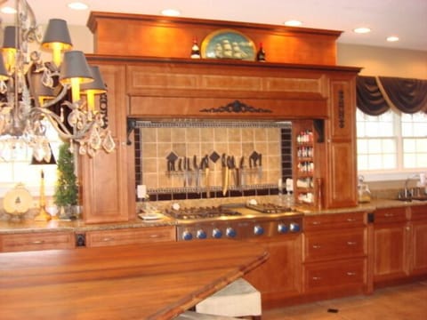 Chefs Kitchen Thermidor appliances, water views from the kitchen