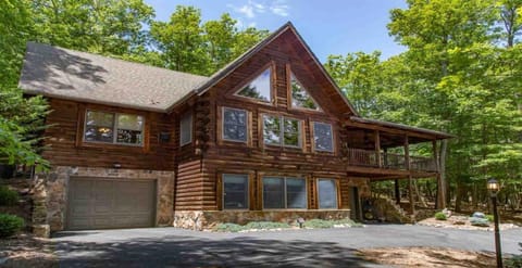 Front view with parking capacity