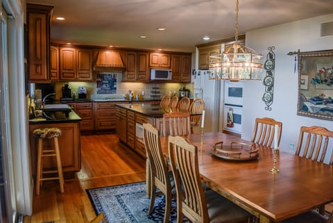 Fabulous kitchen and dining spaces to share meals together