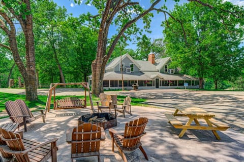 View from the Huge fire pit on the grounds of Big Rock Creek!