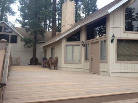 large deck.  Great for BBQ's and relaxing in the early evenings.