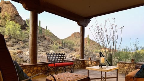 Twilight on the front porch. Best time for wildlife viewing
