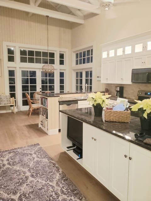 Great room features an open floor plan and stunning ocean views