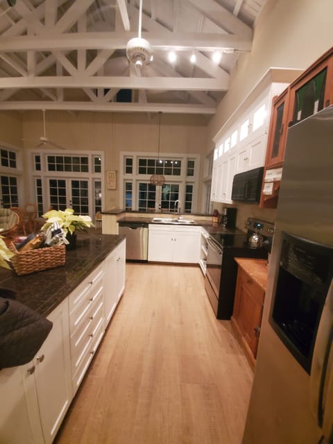 Gourmet kitchen has everything you need to whip up a meal! Outdoor grill too! 