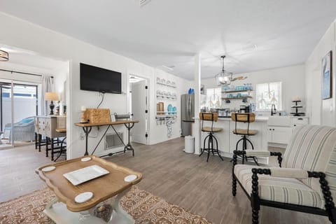 Open floor plan with living-room and kitchen great room.