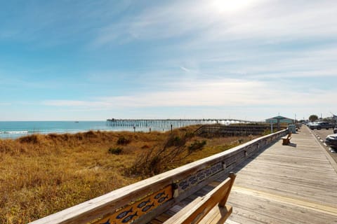 The Kure Beach Pier and boardwalk is a quick walk from Pirate Queens