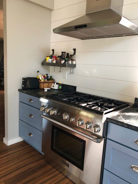 New commercial appliances in kitchen