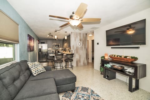 Powerful fan and Central AC keep home cool and comfortable. 