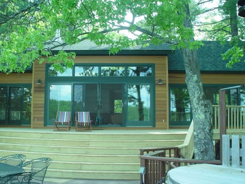 house from 2nd tier of deck