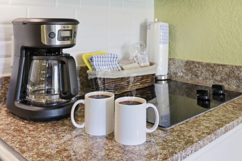 Coffee maker available for guests, Keurig is also available