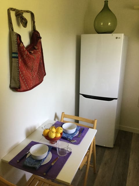 Table and chairs in kitchen.
