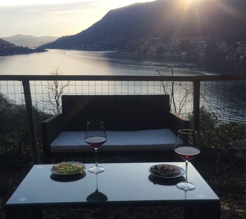 View from one of the private terraces 