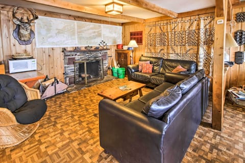 Living Room | Wood-Burning Fireplace