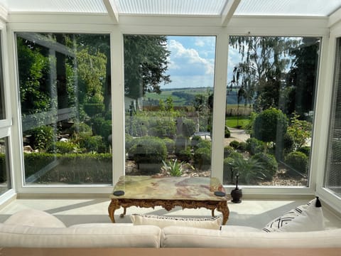 View from Bedroom, through the Winter Garden direct into the Eifel