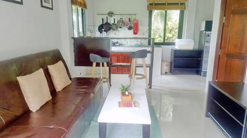 Living room with dining area