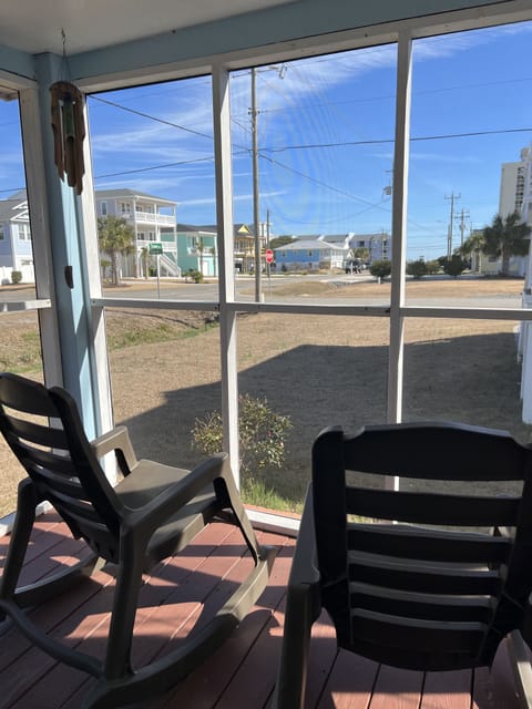 Partial ocean view from porch
