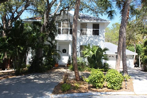 exterior to house with attached garage