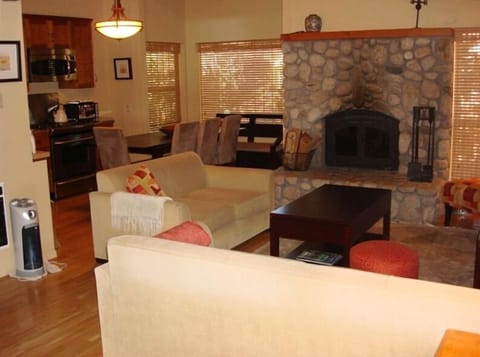 This is the living area looking into the dining area.