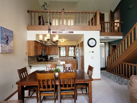 view from deck into the condo