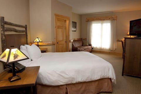 Drift off to sleep in the plush double bed
