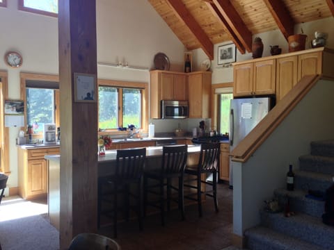 Kitchen island with seating to socialize while you cook