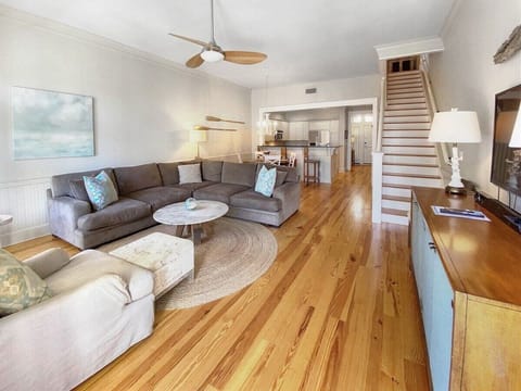 Large living space with natural light