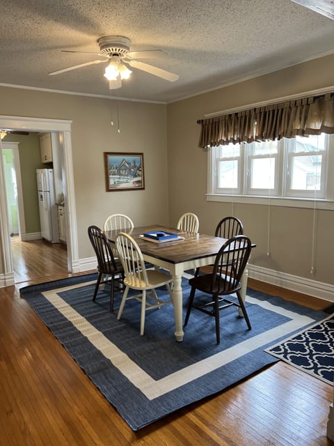 Spacious dining area