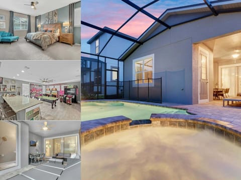Vacation rental near Disney managed by Orlando rent a villa with a screened in private pool and spa