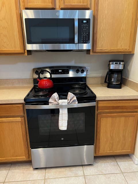 New updated
stove and microwave