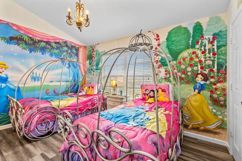 Dreams come true in the Princess bedroom with all your favorite princesses! 