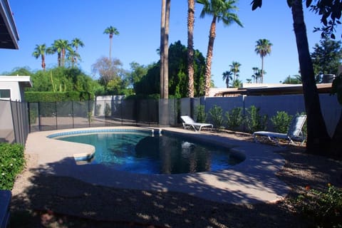 Large 16 X 34 foot free form heated pool