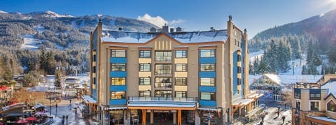 Located right at the bottom of Whistler and Blackcomb mountains