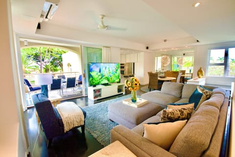 Featured Samsung 77 inch OLED TV and Bose surround sound system