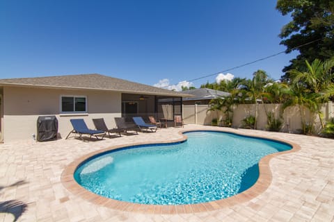 Heated south facing pool