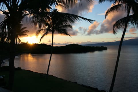 Sunrise over Maui from the lanai