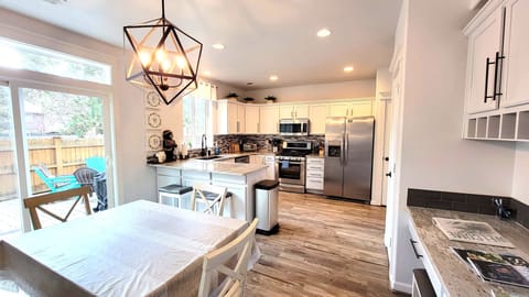 2 stools at the kitchen counter