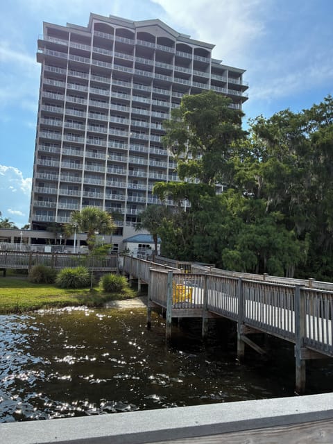 Tower 2 with board walk to lake