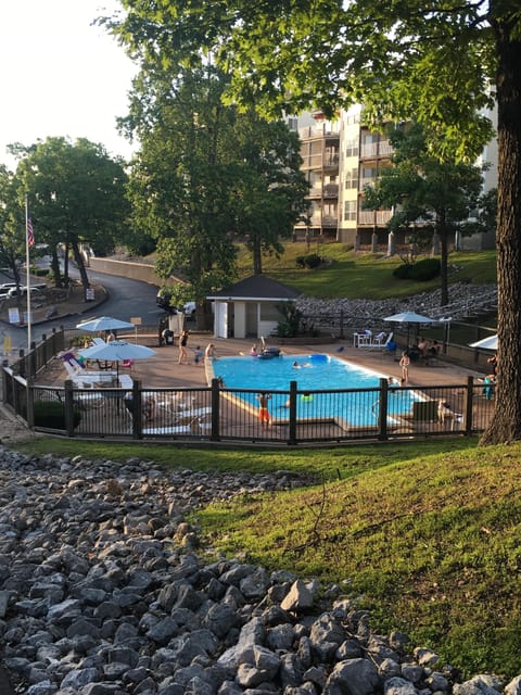 Pool at entrance of The Ledges
