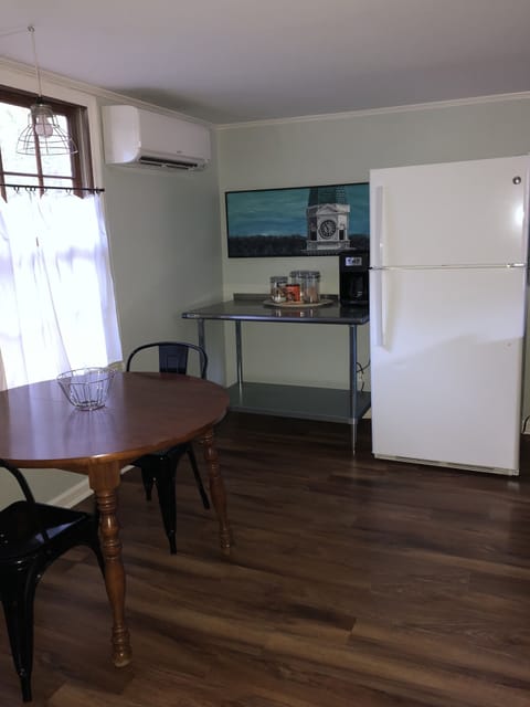 There is plenty of storage and prep space in the kitchen.  