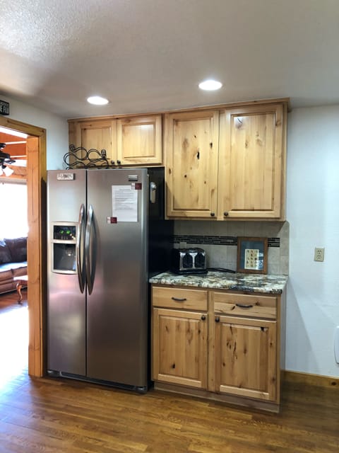 Stainless steel appliances in the kitchen