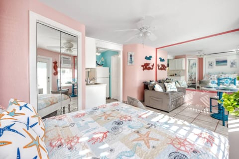 Sitting Area and Full Kitchen in the Main Living Space